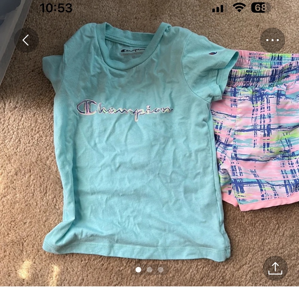 Champion short set size 4t